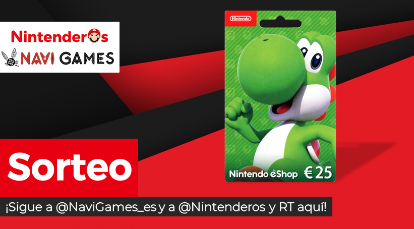 Nintenderos's tweet photo. ¡Sorteamos una tarjeta de 25€ para la Nintendo eShop!

➡ Sigue a @NaviGames_es y @Nintenderos
➡ RT aquí

¡Suerte! - https://t.co/HS1OAmhqc5 https://t.co/Nt8tWwdr4R