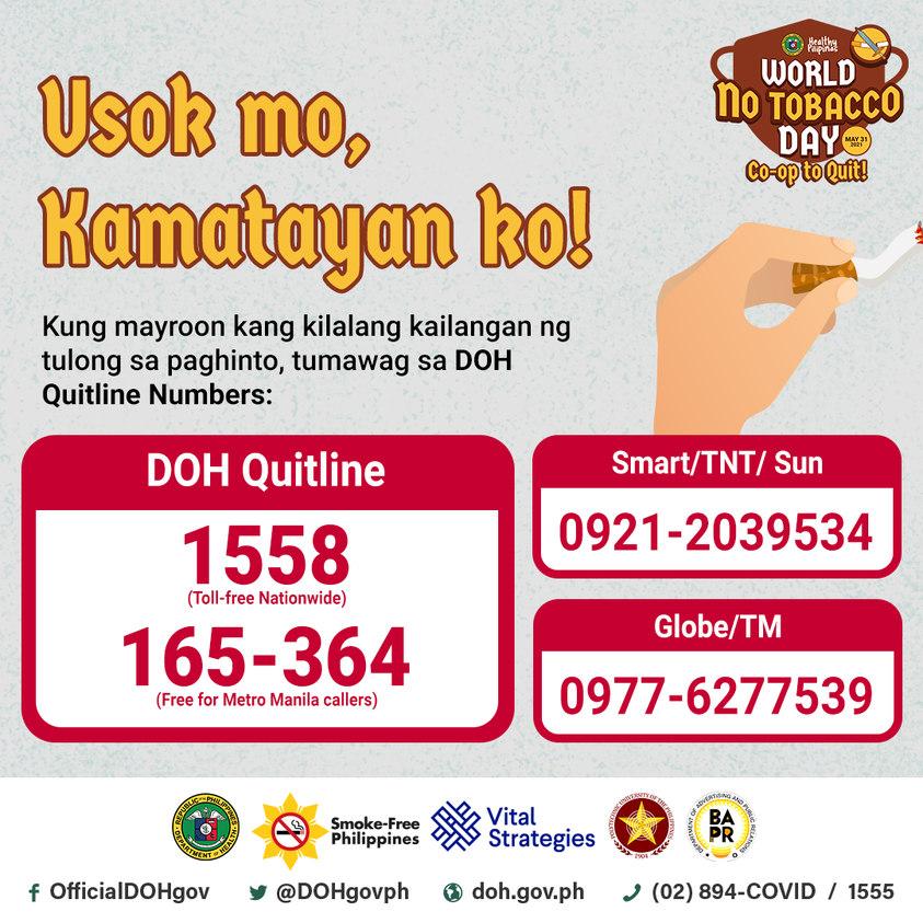 earlouismd's tweet photo. Thanks for joining the #WorldNoTobaccoDay2021
#philpulmo Tweetchat that was a quick hour of learning and raising awareness. Wakelet summary will be posted. https://t.co/S6uelUATE8