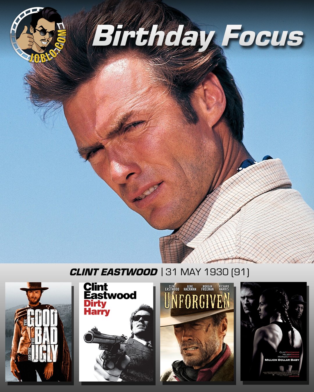 Wishing a very happy 91st birthday to the incredible Clint Eastwood! 