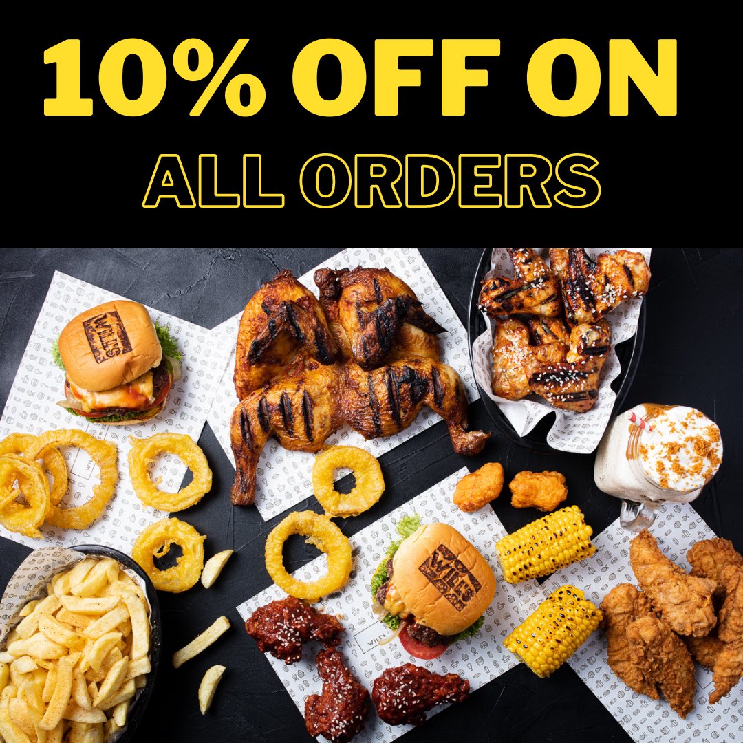 😍😍 Big Mood this Bank Holiday Monday 😍😍

Get 10% off on all orders!💯

We’re open for Dine-In &amp; Delivery from 4pm today🙋🏼‍♀️

#willsfishandgrill #BankHoliday #BankHolidayWeekend #BankHolidayMonday #Food #Foodie #UK #Strood #Kent #EatLocal #Burgers #DineIn #Delivery