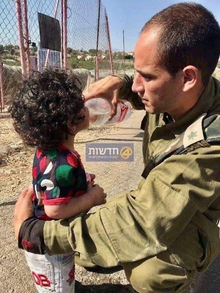 I usually don't get political but on #MemorialDay2021 I feel compelled to point out the #Truth about our brave, selfless, and compassionate soldiers in Israel. 

This powerful photo (making social media rounds since yesterday) says it all! 

#IstandwithIsreal #IsraelUnderFire