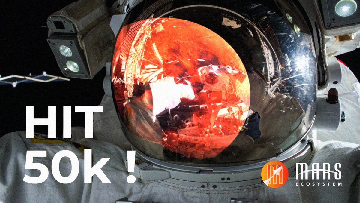 MarsEcosystem's tweet photo. 🎉We've HIT 50K Followers Within 1 Week!!!🎉

💓💓💓
Huge thanks to everyone in Mars community! You guys are amazing!!!

🎁🎁🎁
We're preparing SOMETHING SPECIAL for you guys and will be announced soon!!!

🚀Gonna Make History On Mars TOGETHER🚀
#Crypto #Bitcoin  #BONUS https://t.co/jz0SV242qj