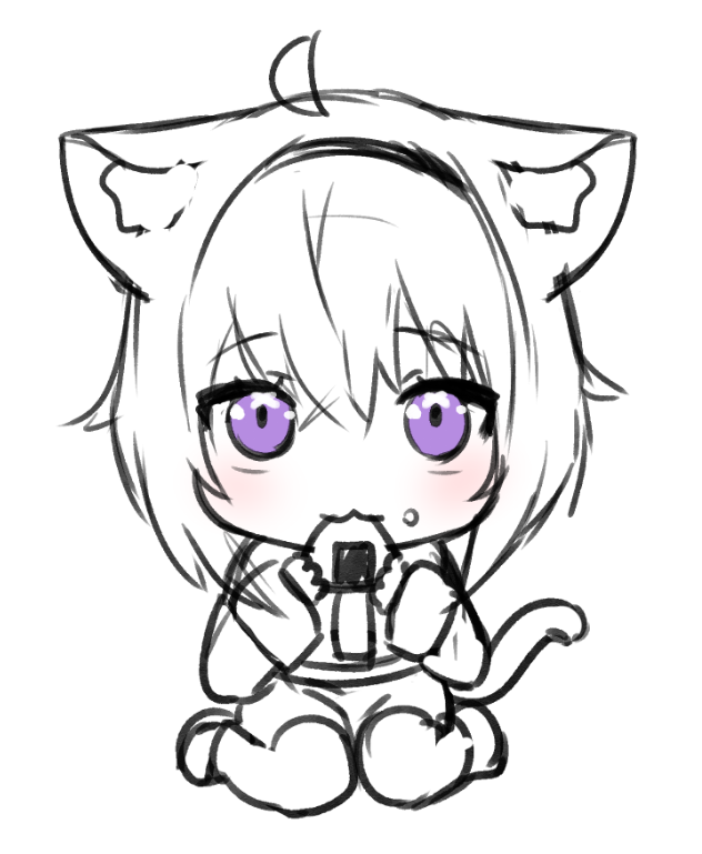 猫又おかゆ 「#生おかゆ 」|ぱんじゃむのなめ ＠ホロクル G-05のイラスト