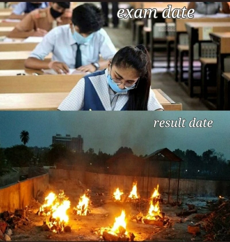 its_anika00's tweet photo. If you really want the students to give exams, then this would be the conclusion 

#cancelboardexam2021 
#CancelExamsSaveStudents 
#CancelTripuraboardexams 
@RatanLalNath1 @BjpBiplab @DrRPNishank @PMOIndia https://t.co/r48OCbyOHO