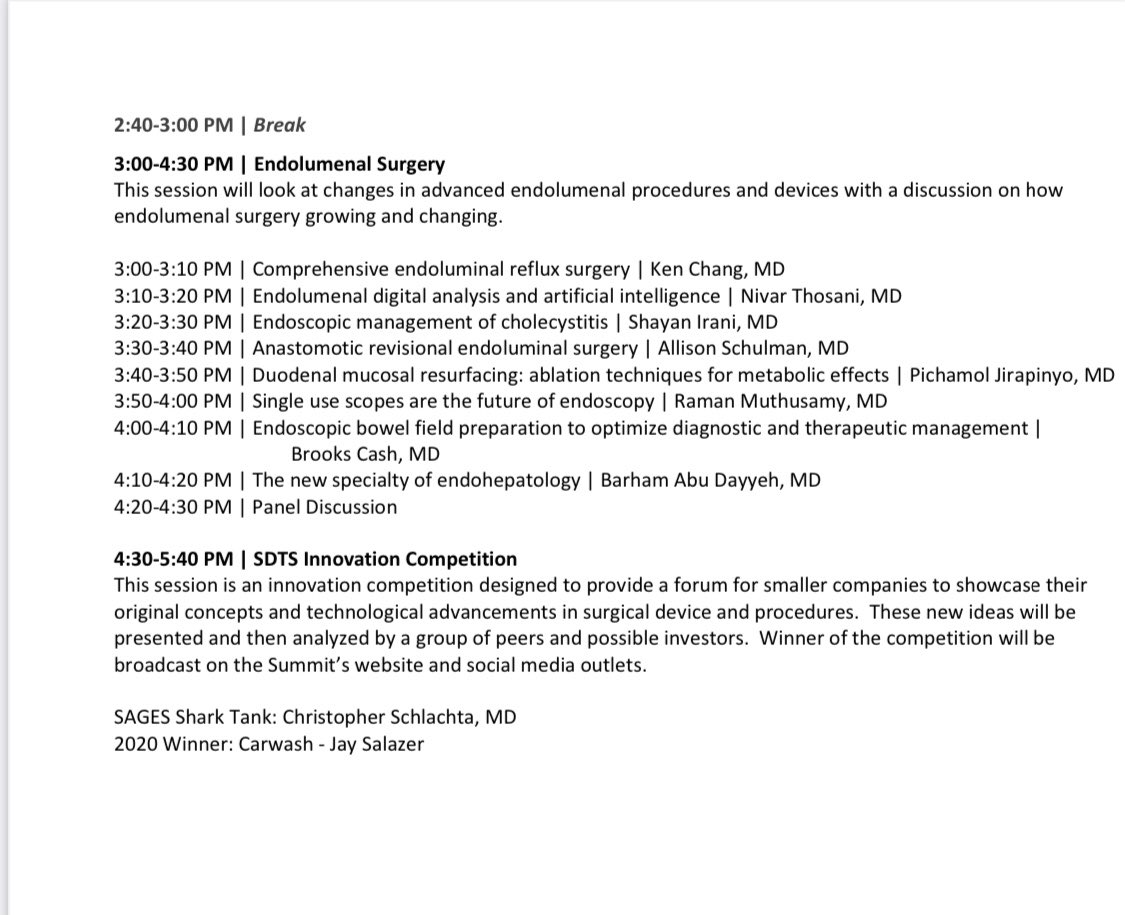 OrlandoCRS (@crsorlando) on Twitter photo #NBT21 #SDTS21 15th Annual #NOSCAR21 and more the program ❗️next week❗️ is jam-packed with #AI #Endoluminal #Robotics #DigitalSurgery <a href="/DigSurg/">Digital Surgery</a> <a href="/SurgeryCloud/">Cloud Surgery</a> <a href="/SamAtallahMD/">Sam Atallah, MD</a>
Check out the program! #InPersonMeeting <a href="/SAGES_Updates/">SAGES is in Tampa in 2026!</a> #NBT21 #SDTS21 15th Annual #NOSCAR21 and more the program ❗️next week❗️ is jam-packed with #AI #Endoluminal #Robotics #DigitalSurgery <a href="/DigSurg/">Digital Surgery</a> <a href="/SurgeryCloud/">Cloud Surgery</a> <a href="/SamAtallahMD/">Sam Atallah, MD</a>
Check out the program! #InPersonMeeting <a href="/SAGES_Updates/">SAGES is in Tampa in 2026!</a>