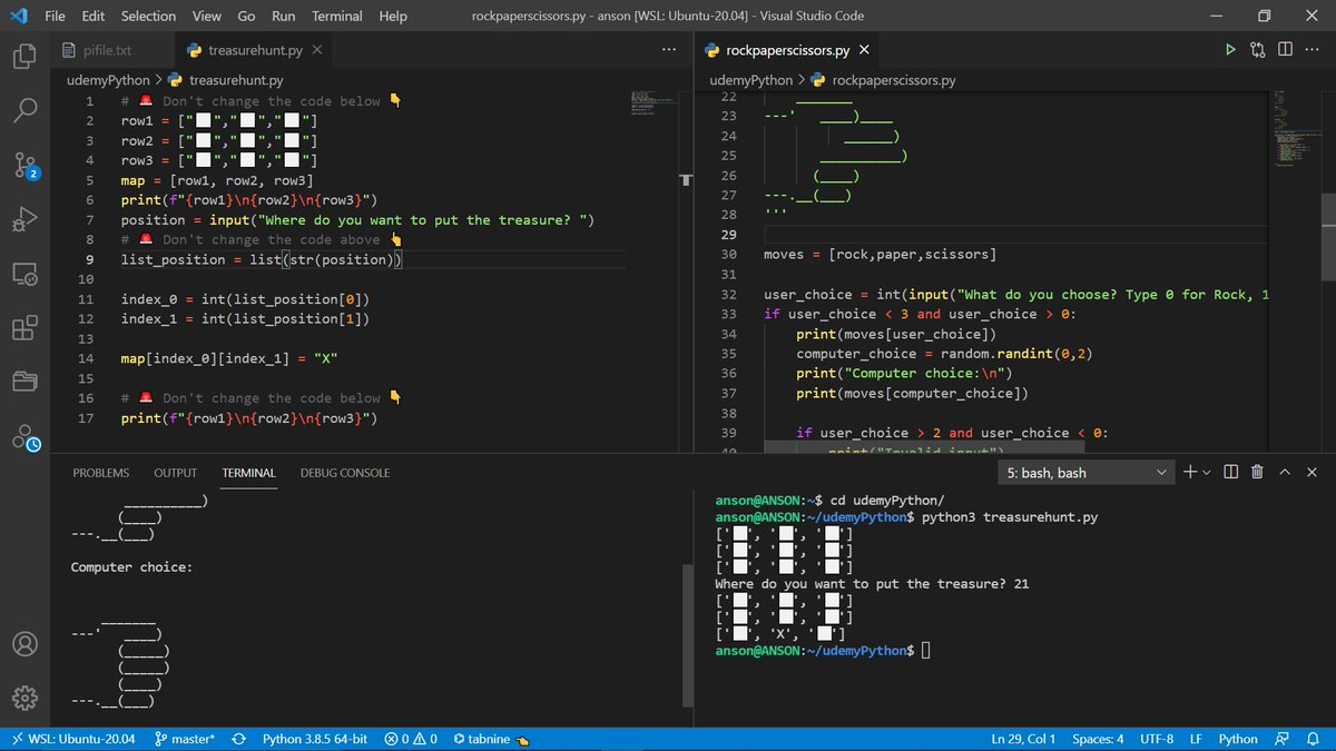 xplorecoding's tweet image. Day 2:
Did some exercises from Angela&apos;s course from udemy

#100DaysOfCode