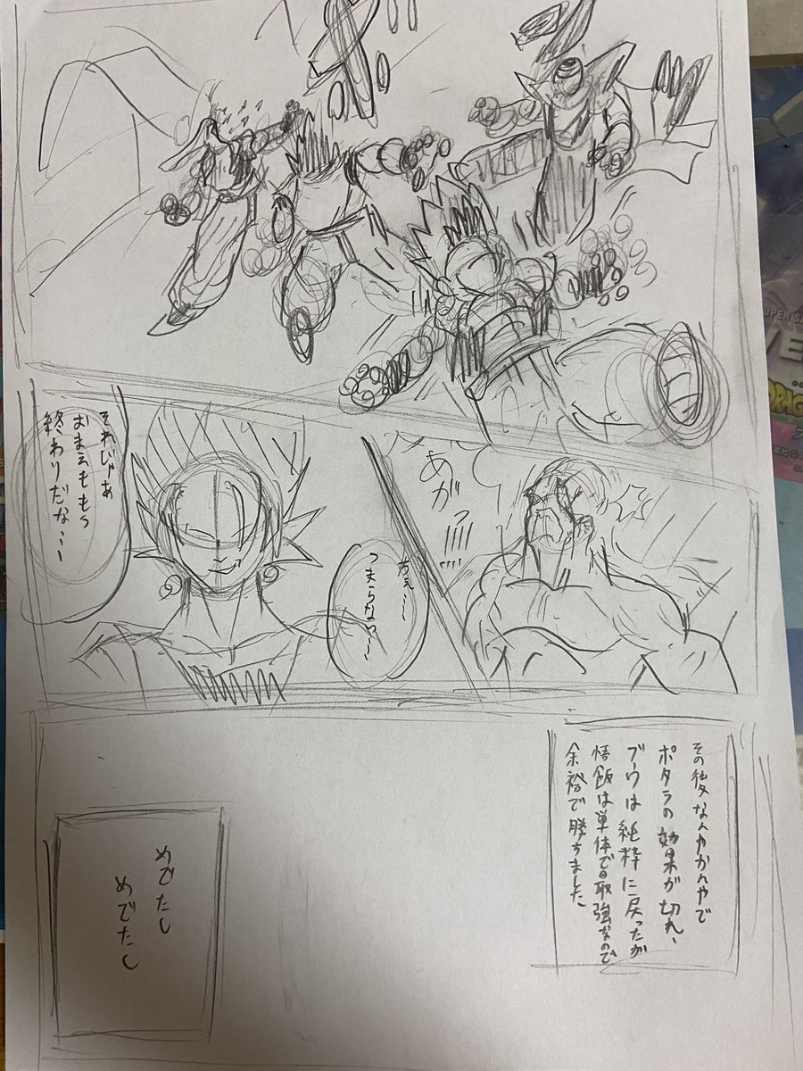 後半になるにつれ雑になるのと終始字が汚いのは載せるつもりなかったので… 
