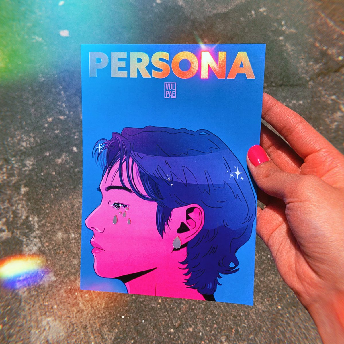 ☀️ SHOP UPDATE ☀️

FREE U.S. SHIPPING is now available as well as these special persona tae prints that have iridescent foil details ✨ and vinyl butter jk stickers! 💖 

check it out now! vulpae.storenvy.com 🌟