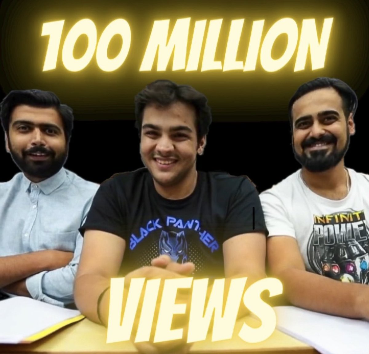 ashchanchlani's tweet photo. TUTION CLASSES AUR BACHE HAS NOW CROSSED A 100 MILLION VIEWS!!🤯🤯
never in our wildest dreams did we ever think that this video will be our most viewed video that too 100M!
Thank you to all our fans for making this record
Thanks to my wonderful team who made this video possible https://t.co/qI9Rg8u7bV