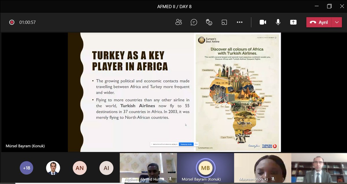 afmed_tr's tweet photo. Day 8, the last day is over at AFMED II.

We had two seminars.

-Turkey's Foreign Policy Toward Africa, given by @MurselBayram  

-A New Generation of Terrorism: An Analysis of FETO, given by @ibrahim82747459 https://t.co/HVPuiRuw2m