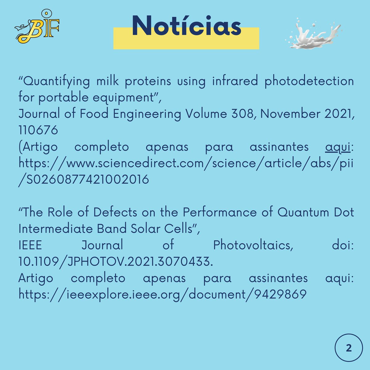 BibliotecaIF's tweet photo. 📣BIBLIOTECA IF DIVULGA📣
Boletim 07/2021 da Comissão de Comunicação do Instituto de Física da UFRJ.
Acesse em formato PDF pelo link na bio do Instagram.
#Física #BibliotecaIF #UFRJ #Boletim #FísicaUFRJ #Bolsa #Edital #Evento #DestaquenaFísica #IF #ProfessorSubstituto https://t.co/2UCFSdSumg