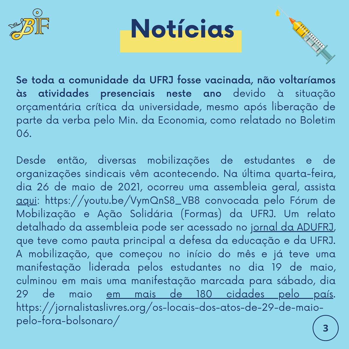 BibliotecaIF's tweet photo. 📣BIBLIOTECA IF DIVULGA📣
Boletim 07/2021 da Comissão de Comunicação do Instituto de Física da UFRJ.
Acesse em formato PDF pelo link na bio do Instagram.
#Física #BibliotecaIF #UFRJ #Boletim #FísicaUFRJ #Bolsa #Edital #Evento #DestaquenaFísica #IF #ProfessorSubstituto https://t.co/2UCFSdSumg