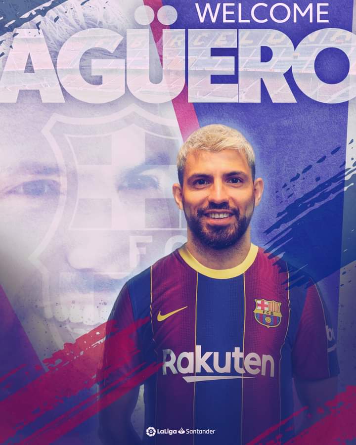 SunlightDaily's tweet photo. FC Barcelona has officially announced the signing of Aguero from Manchester City on a free transfer.
#Aguero https://t.co/aAG1u9fb9D
