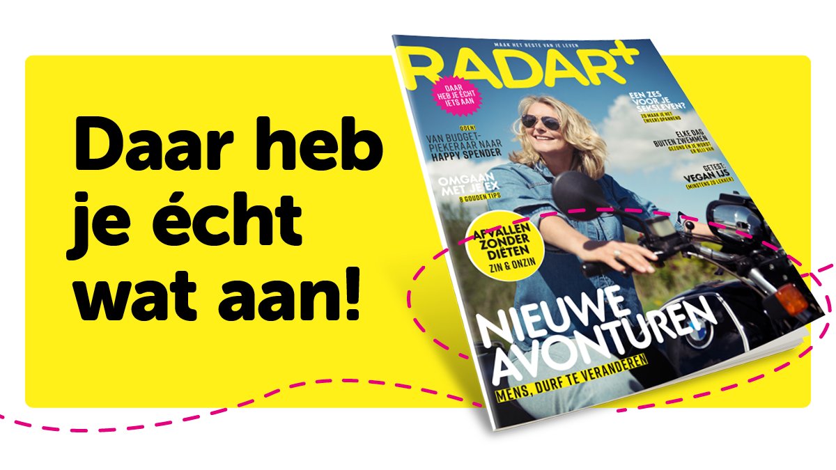 Ons nieuwe nummer is uit, boordevol avontuurlijke verhalen! Lezen? Koop ‘m nu in de winkel of online op actie.radarplus.nl/los-nummer/ Veel zomers leesplezier!

#radarplusmagazine #zomernummer