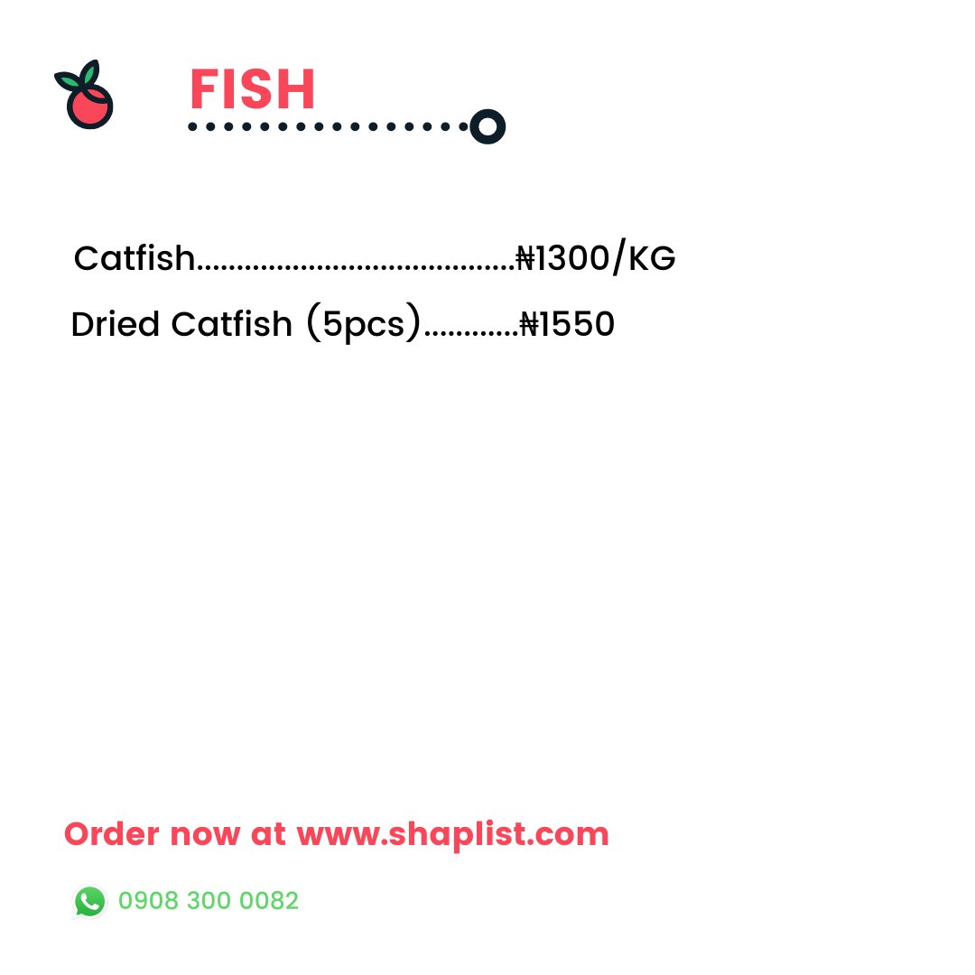 TonneySy's tweet photo. Cash fish lovers we've got you covered.😋😋😋😋
@Shaplist_com got them fresh and delivers weekly. Shap Shap book you slot.
Order by smashing on the link👇🏽
https://t.co/Uz6X95fRNs
#Abuja #AbujaTwitterCommunity #9jafarm #abujabusiness #AbujaNigeria #eatlocal https://t.co/TELcijxs75