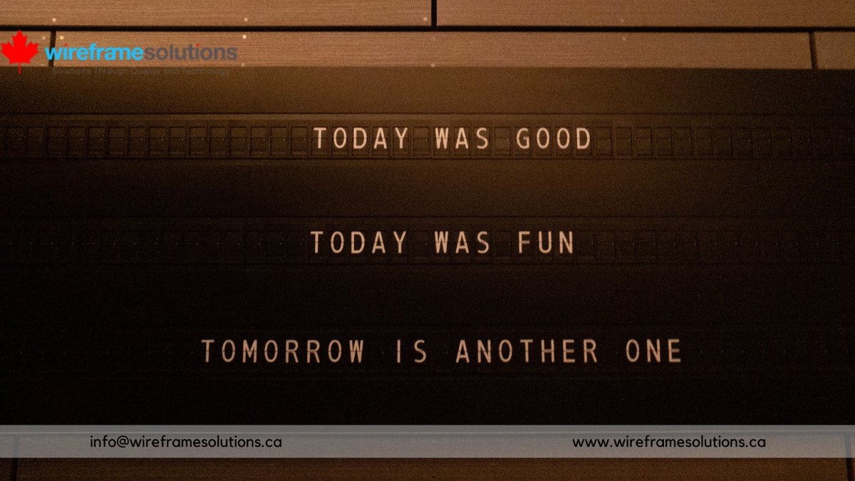 wireframesolcan's tweet photo. Monday Motivation!
Steve Jobs once quoted that:
“Let’s go invent tomorrow instead of worrying about what happened yesterday.”
It is what we all need to hear this Monday.
#wireframesolutions #technologysolutions #technologyinnovation #pandemicimpact #innovativetechnology https://t.co/YTB8uGdRba