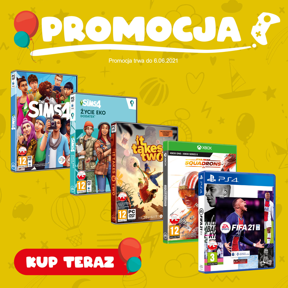 Konsoleigry's tweet photo. Do końca tego tygodnia trwa promocja na gry ze stajni Electronic Arts, zamów dziś, aby kurier zdążył z paczką przed długim weekendem😉👌🙏:
https://t.co/yaeKgSHv7d https://t.co/csysSU0ZcT