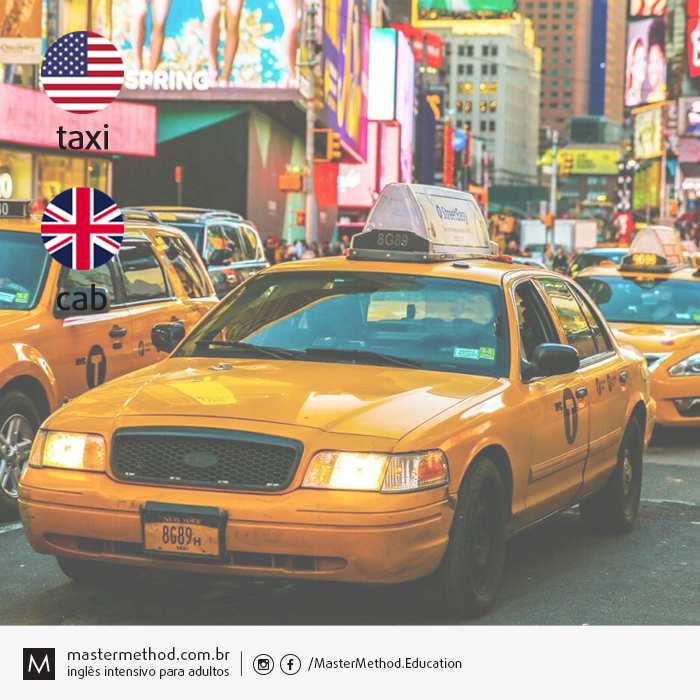 Master_Method's tweet photo. We say TAXI in American English, and CAB in British English.

#mastermethod #vocabulary #english #ingles #inglesonline #inglesrapido #inglesfluente https://t.co/OhZ880t7C6