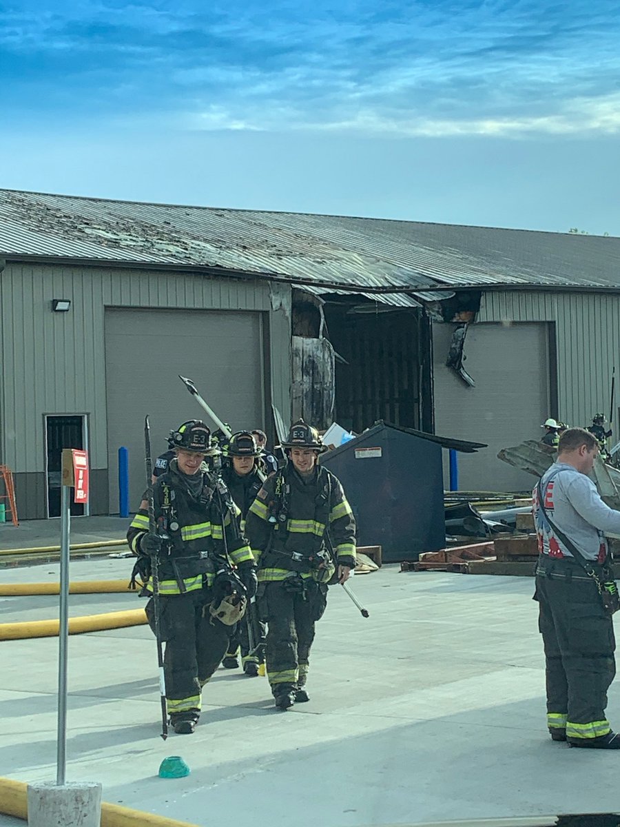 LockportFire's tweet photo. This morning crews responded to a #CommercialFire in #district2. 
#company2 #firefighters #structurefire #ThereWhenUiuNeedUs @Joliet_HN @CrestHillIL @RomeovillePatch @HGLockportPatch https://t.co/2z0knUP7TM