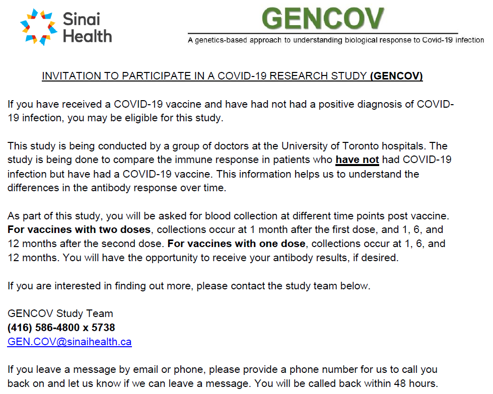 GENCOV Study tweet media