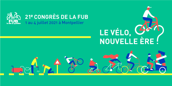 FUB_fr's tweet photo. [Congrès FUB 2021 🚲]
Les inscriptions sont ouvertes pour le 21ème Congrès FUB, qui aura lieu du 1er au 4 juillet 2021 à Montpellier ! 🎉
Au programme : journée d’étude, tables rondes, ateliers,…
👉 Inscriptions : https://t.co/uyjr74eGUY https://t.co/g5i5H35bm5