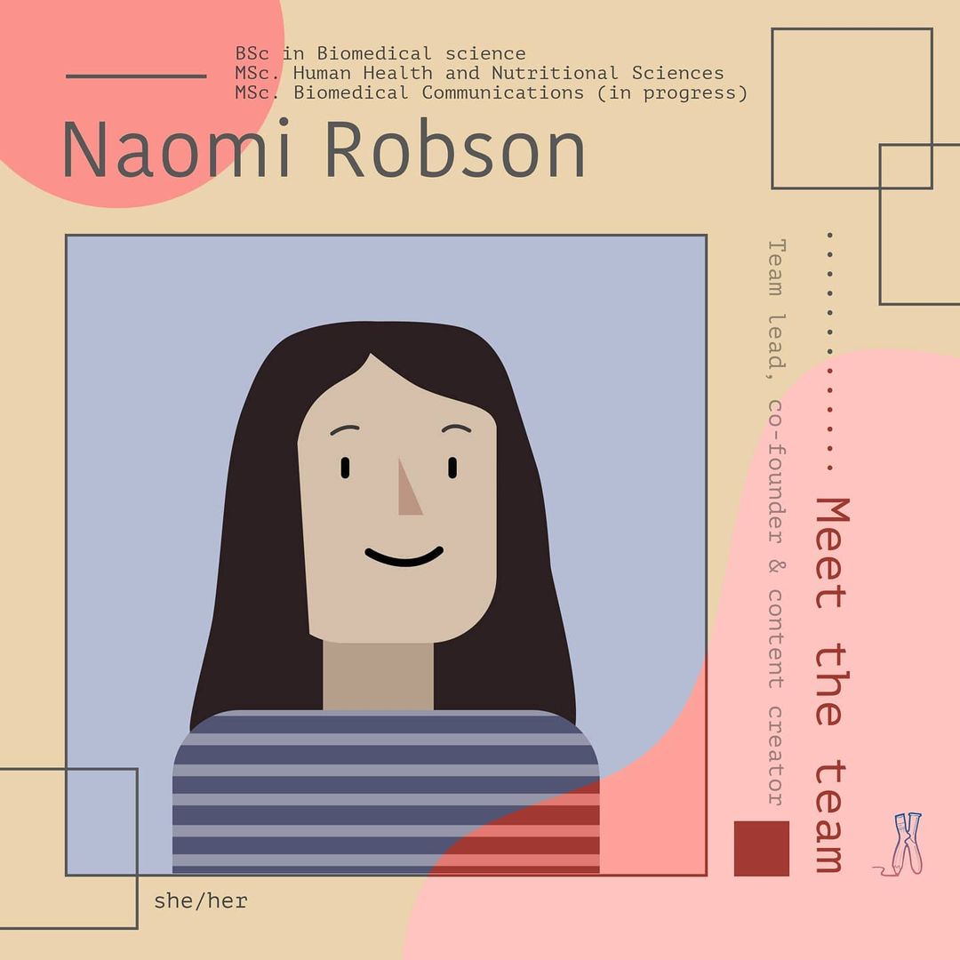 chiasma_science's tweet photo. Meet our Chiasma Science team! 

Naomi is our co-founder and team lead. She is completing her Master's of Science in Biomedical Communications degree. 

You can find her work at @robson_visuals 

#sciart #scicomm #sciviz #WomenInSTEM https://t.co/01soxlmu6t