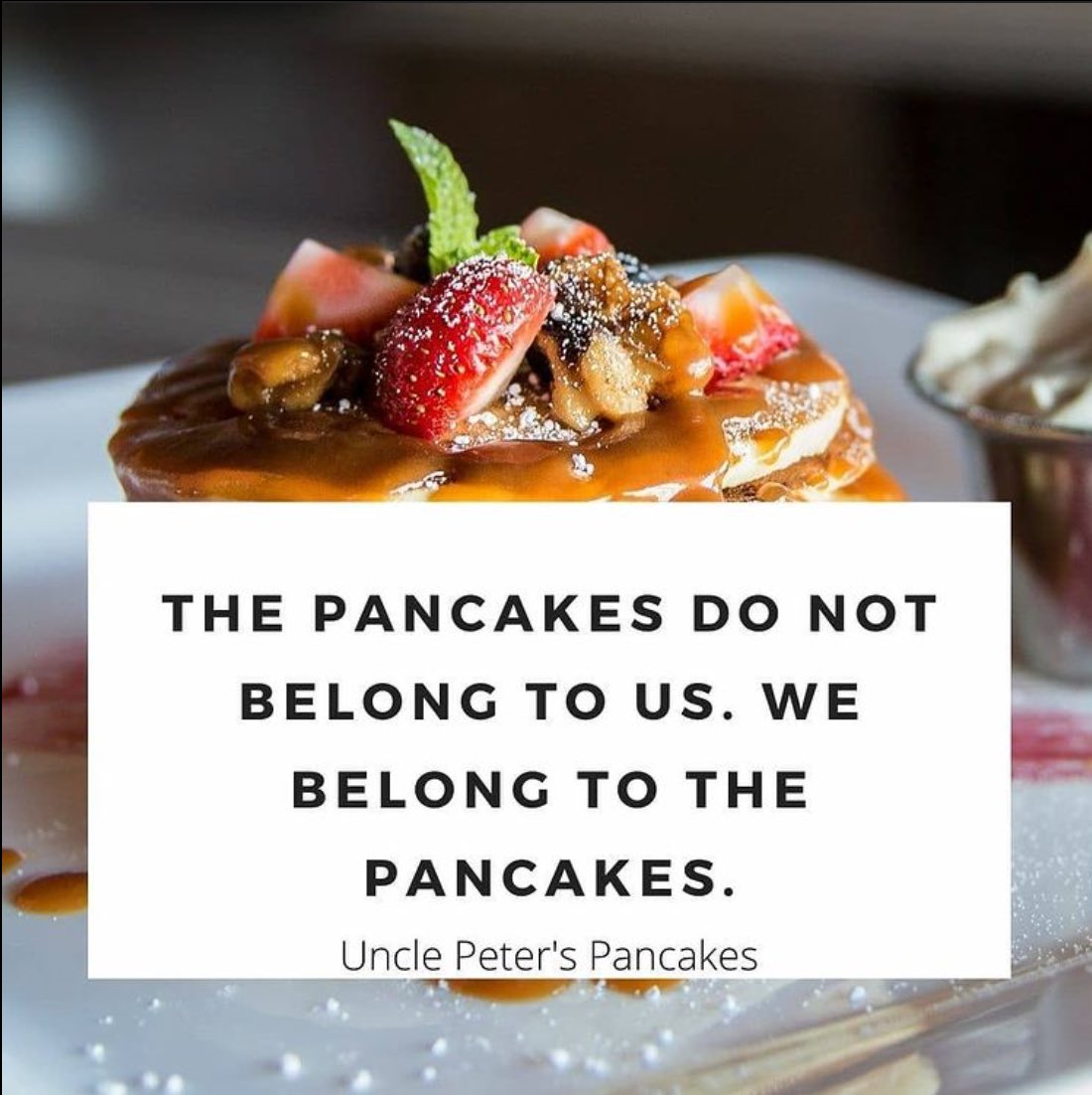 Quote of the day! 
Order now from Swiggy and Zomato or visit Uncle Peter's Pancakes and Cafe !

#unclepeterspancakes #pancakes #pancake #cafe #Mondayvibes #indiacafe #bangalorecafes #bengaluru #kolkata #desserts #bengaluru #quote #bangalore #bangaloreblogger