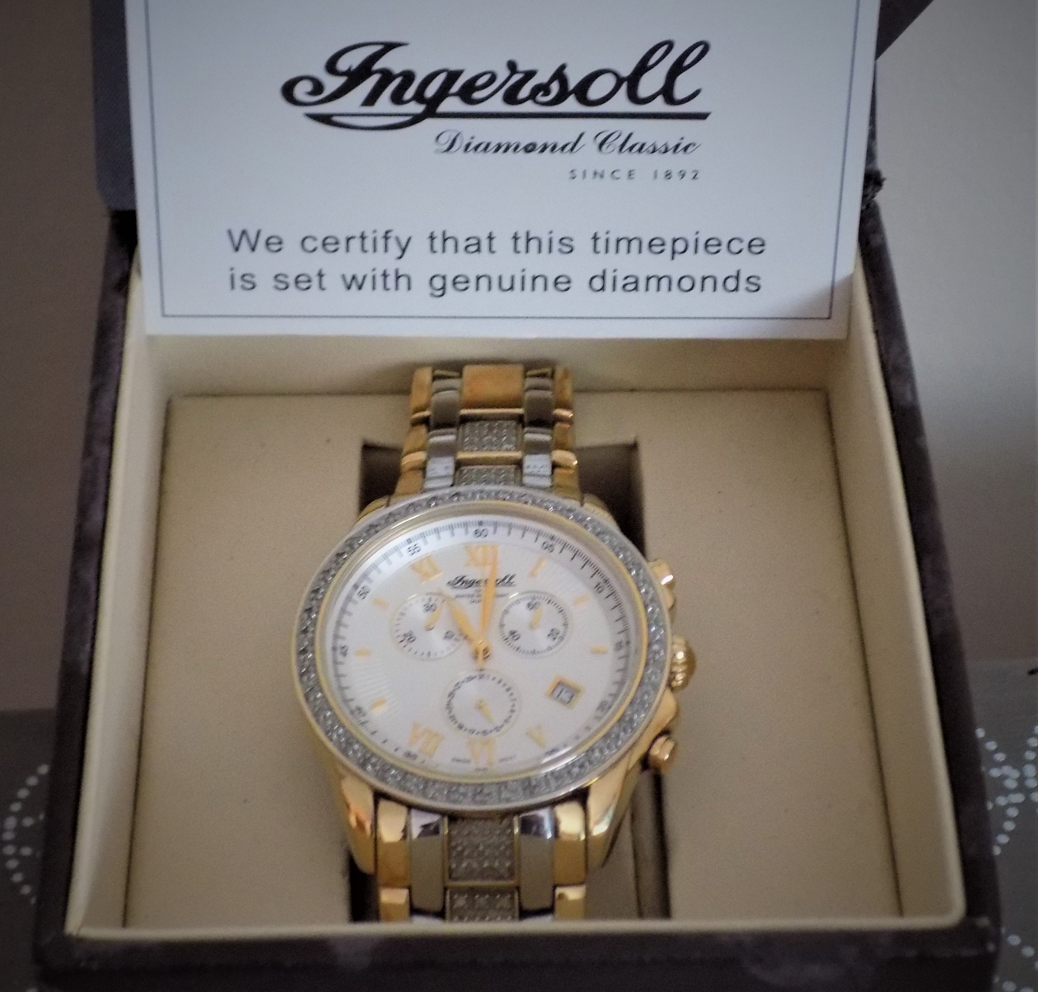 Ingersoll watch diamond hotsell
