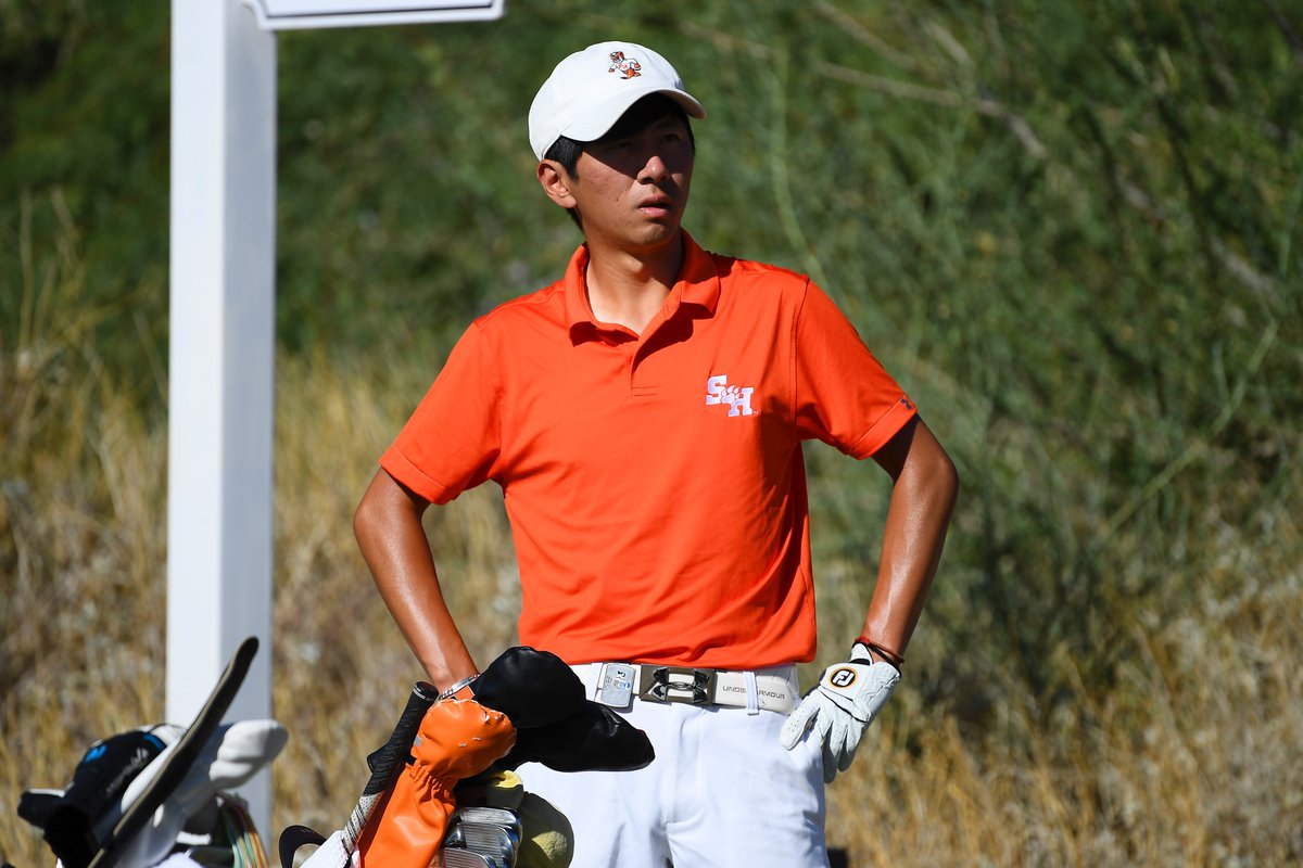 BearkatsMGolf's tweet photo. The final round of stroke play at the #NCAAGolf Championship starts today at 12:55 for the Bearkats. Coverage on Golf Channel will begin at 4 p.m. 11th place Kats need to finish top 8 today to move to the match play championship https://t.co/WtVfocf1ws