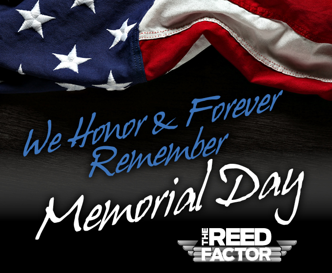 TheReedFactor's tweet photo. This #MemorialDay, we pause to reflect, remember &amp; honor. As JFK said, ""As we express our gratitude, we must never forget that the highest appreciation is not to utter words but to live by them." https://t.co/Za07lgh1ZZ