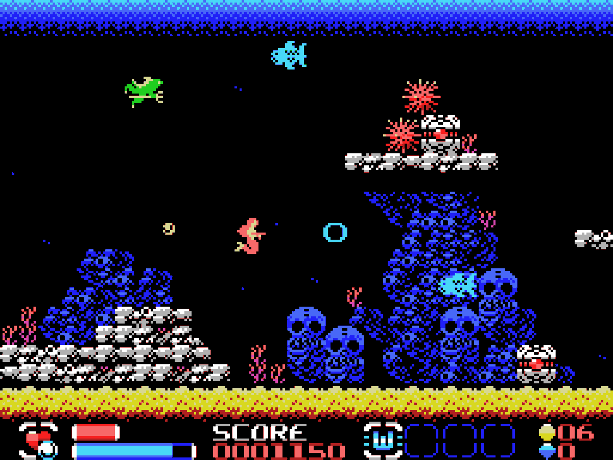 RTube84's tweet photo. 🕹Mutants from the Deep es un juego de disparos submarinos que imita las limitaciones técnicas de los ordenadores MSX1. Elige tu personaje, mejora tu equipo y dispara tus armas en 8 direcciones mientras nadas hacia los peligros de las profundidades. #locomalito https://t.co/3Mu6ps0pwT