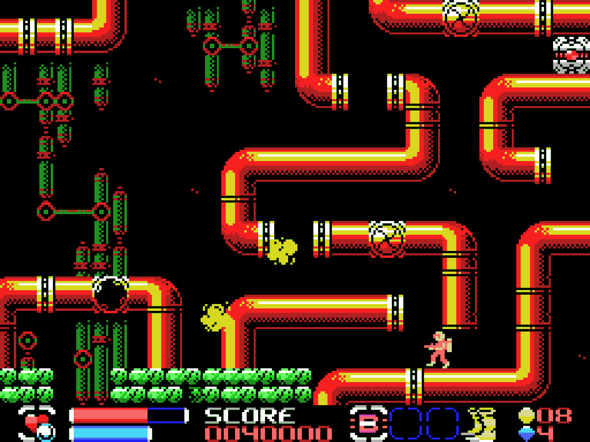 RTube84's tweet photo. 🕹Mutants from the Deep es un juego de disparos submarinos que imita las limitaciones técnicas de los ordenadores MSX1. Elige tu personaje, mejora tu equipo y dispara tus armas en 8 direcciones mientras nadas hacia los peligros de las profundidades. #locomalito https://t.co/3Mu6ps0pwT