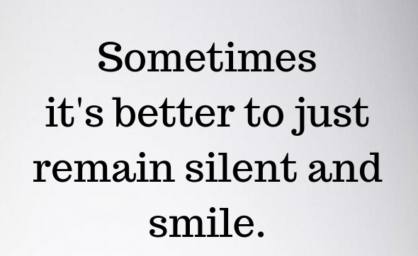 Sometimes the only way to be heard is to remain silent. #quotes