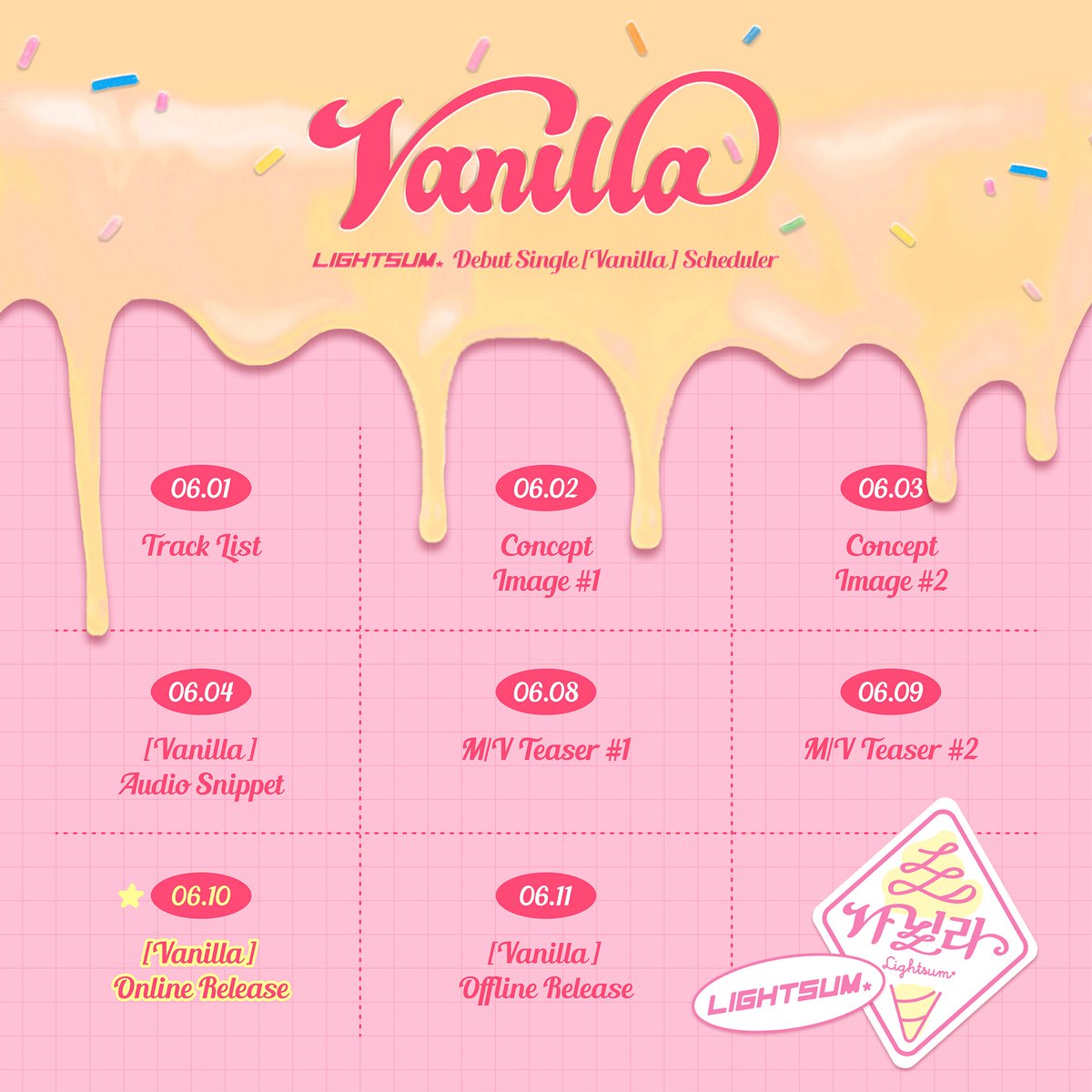 huiyeonlightsum's tweet photo. We have ten days plus one of waiting to the release of VANILLA. Set up your anticipation high, for we will amaze you every day. https://t.co/Xip2ngHiIL