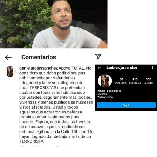 ktikariza's tweet photo. Pero que clase de futura parapolítica del centro democrático es esta "profesional"? https://t.co/5t9GP34xd9