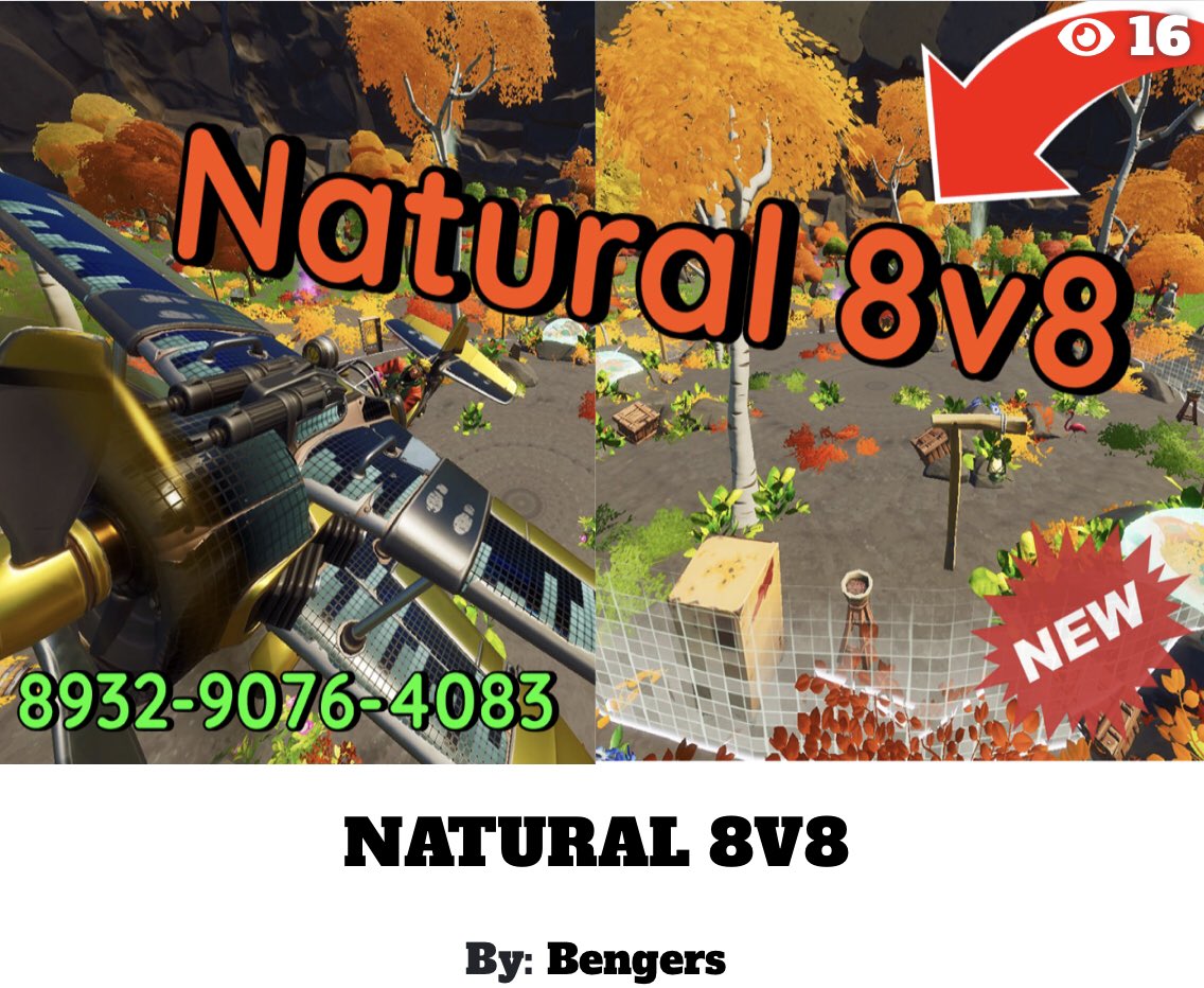 Creativenite_'s tweet photo. Feature Day 50.
NATURAL FIGHTS?
NATURAL 8v8
By @Bengers_
Mapcode: https://t.co/Of44rFsnfB
Find more Fortnite Creative Map codes on https://t.co/A5O5Hqaxhf
#fortnite #FortniteCreative #fortnitebr #fortnitemaps #mapat #mabat #FortniteSeason7 https://t.co/yUQKBkCJGD