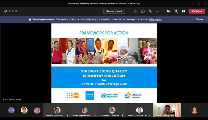 MconManipal's tweet photo. As part of celebration of the 75 yrs of India’s Independence: Bharat Ka Amrut Mahotsav a webinar on Midwifery Initiative: Training and Services in India: A Road Map was organized by the Dept of OBG Nursing, on 31.5.2021. @shprag, WHO Consultant, Midwifery was the resource person. https://t.co/xevkrn7xE8