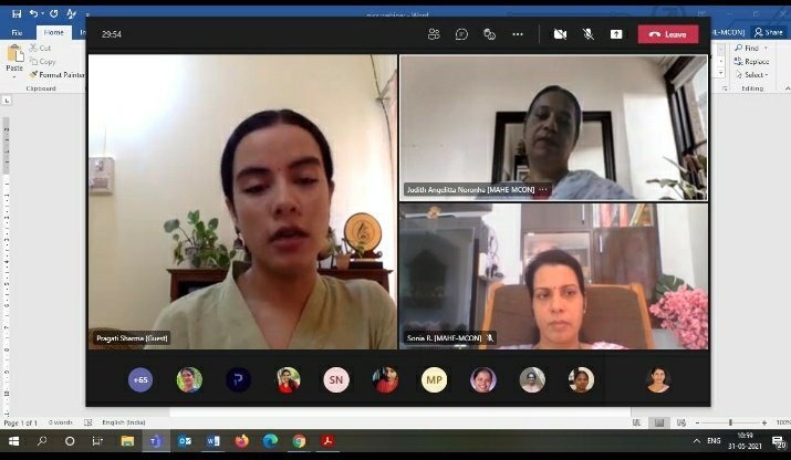 MconManipal's tweet photo. As part of celebration of the 75 yrs of India’s Independence: Bharat Ka Amrut Mahotsav a webinar on Midwifery Initiative: Training and Services in India: A Road Map was organized by the Dept of OBG Nursing, on 31.5.2021. @shprag, WHO Consultant, Midwifery was the resource person. https://t.co/xevkrn7xE8