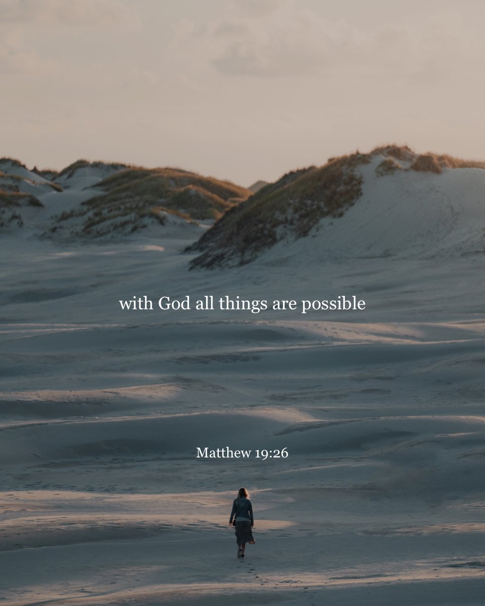 YouVersion's tweet photo. Matthew 19:26 https://t.co/AnqdGMaBIG