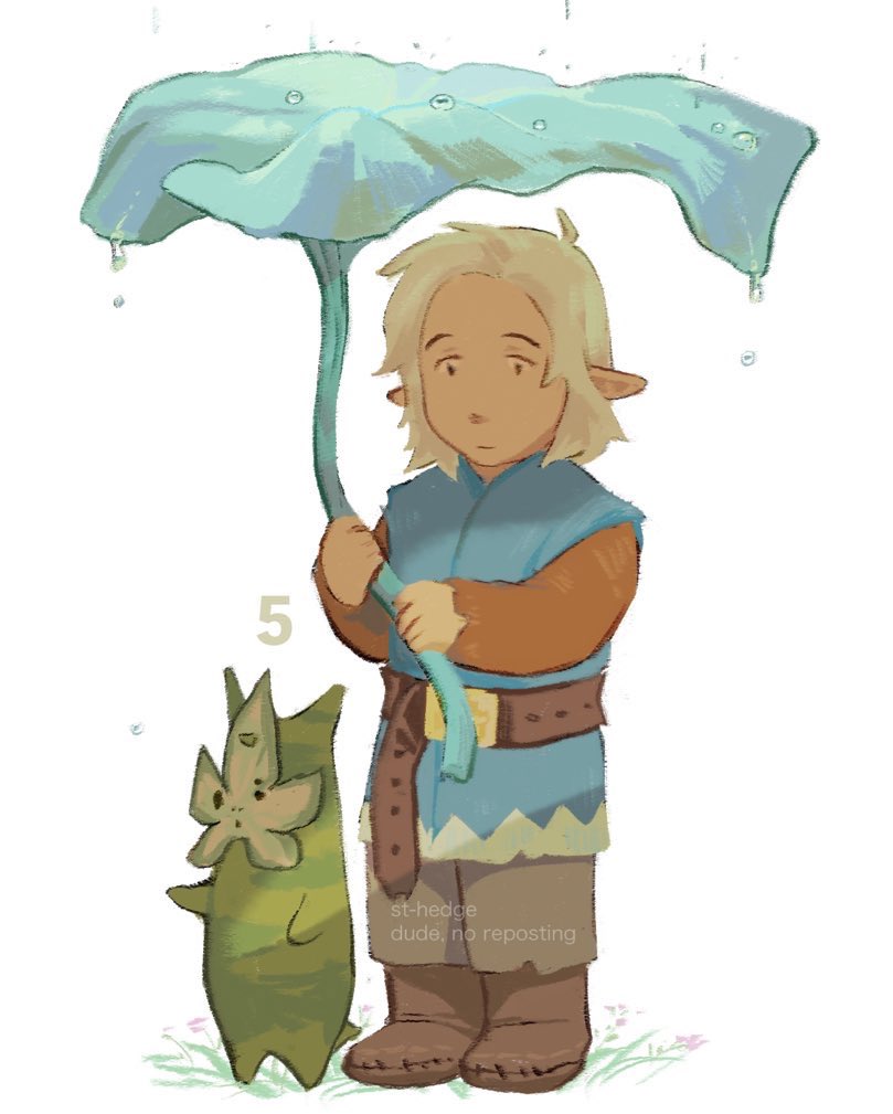 I know many of u aren't that familiar with my ancient era link even tho I keep talking about him. Link isn't Sheikah but he was adopted by the tribe when he was young (after been taken care of by koroks) and was a blacksmith in a sheikah village before being employed by Zelda-