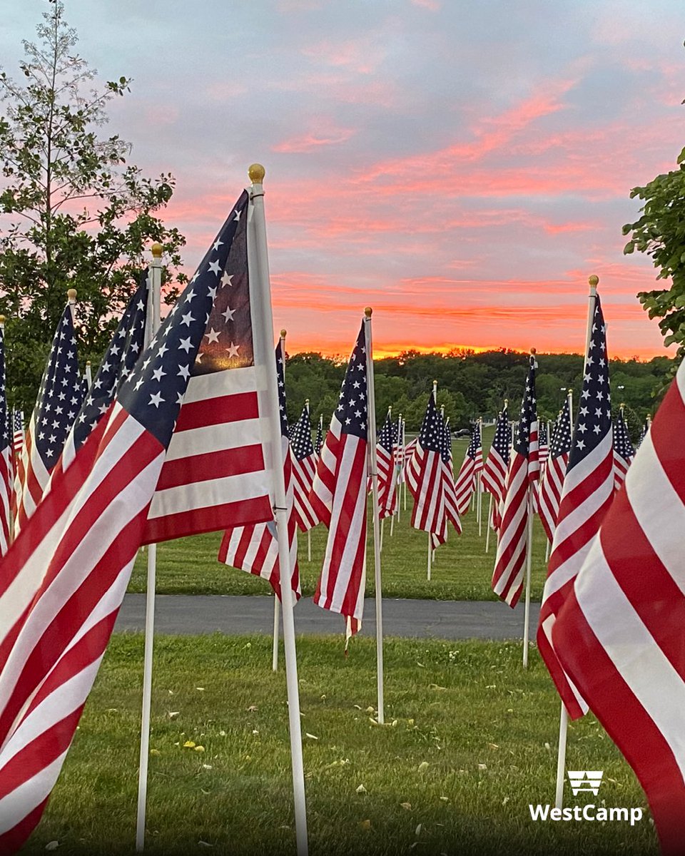 We honor and remember all those who served and sacrificed for our country. WestCamp is proud to support @FieldofHeroesOH for the 13th year, printing their memorial displays.⁣ #memorialday