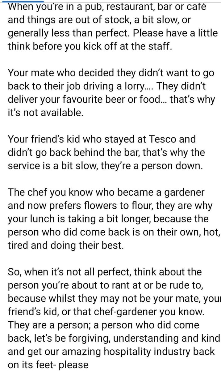 Sharing #bekindtohospitality <a href="/IoH_Online/">Institute of Hospitality</a> <a href="/HandCNews/">HOSPITALITY & CATERING NEWS</a> @IoHThamesValley