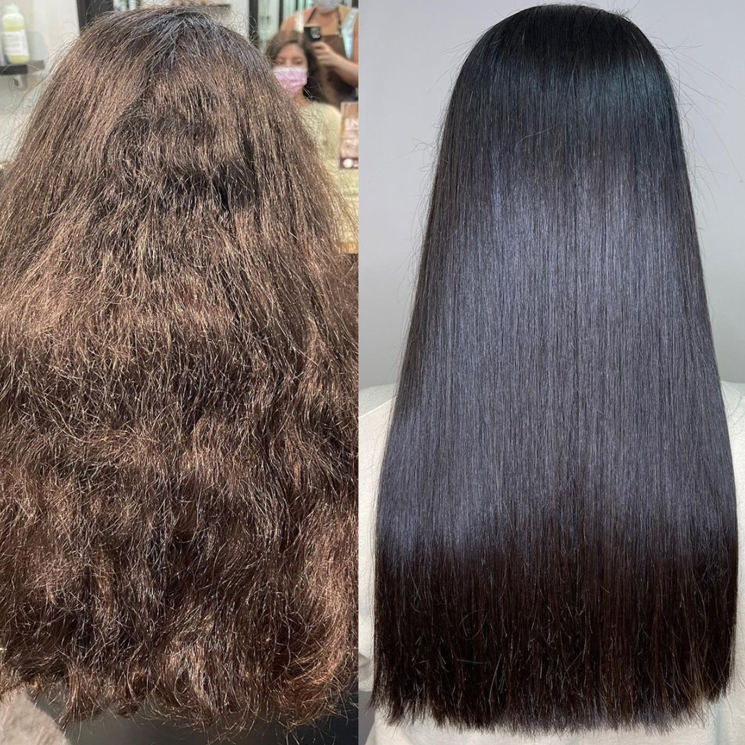 KeratinComplex's tweet photo. Swoon! Love this beautiful #NKST before + after transformation by @hairhustlyndiva
 This award-winning treatment is a fave
• Lasts up to 5 months
• Powered by Signature Keratin
• Helps repair damage, cut styling time, eliminate frizz
• Perfect for all hair types + textures https://t.co/NnDhzw4gGF