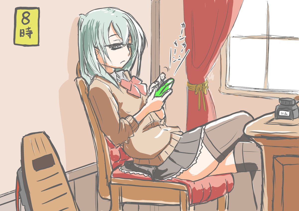 #今月描いた絵を晒す
朝のアンニュイな鈴谷 