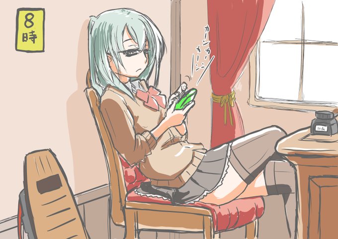 #今月描いた絵を晒す
朝のアンニュイな鈴谷 