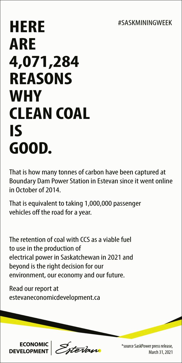 CityofEstevan's tweet photo. Celebrating #SaskMiningWeek
Mayor Ludwig shares, "With Mining Week comes the opportunity to thank all of our hard-working individuals who work in the mines but also at the power plants. These are great jobs that we hope we can sustain well into the future."
@SaskMiningAssoc https://t.co/xHq1XHRu7e
