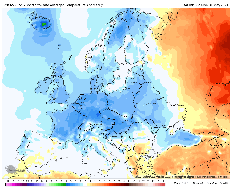 Joe Bastardi on Twitter "cool May in North America and Europe…