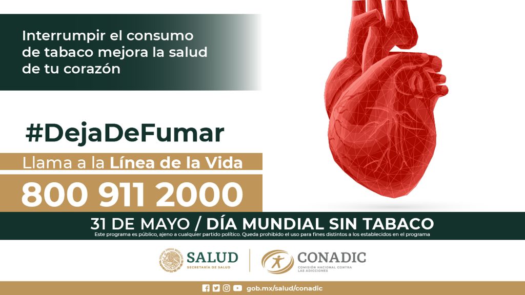 JesusRCuevas's tweet photo. El esfuerzo por erradicar el tabaquismo es trabajo de todas y todos para mejorar la salud personal y de los que nos rodean. El tabaquismo es la enfermedad que más muertes prevenibles causa en el mundo.
#DejaDeFumar
#DiaMundialSinTabaco #ComprométeteADejarDeFumar https://t.co/wlBCTzGUTf