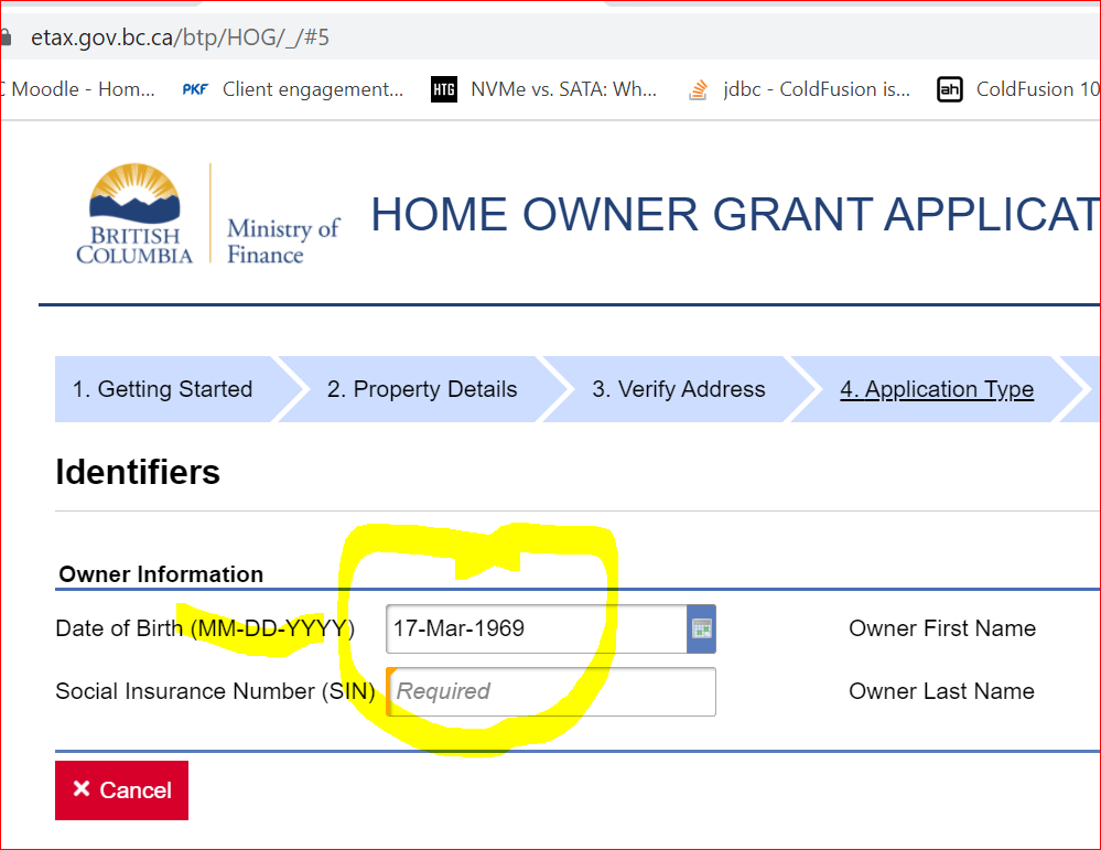 ContactLNG's tweet photo. Hey @CityofVancouver . please inform Ministry of Finance their birthdate onClick() date format is incorrect... :-) Needs to be tested before rolling it out. #homeownersgrant #BritishColumbia @BCGovNews https://t.co/FgXjcsRcNr