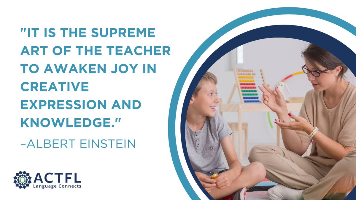 actfl's tweet photo. Here's a shoutout to our language educators. We appreciate the impact you have on your students lives and in our society. 👏 
#langchat #wlteach #education #mondaymotivation https://t.co/pjEj2TfLGb